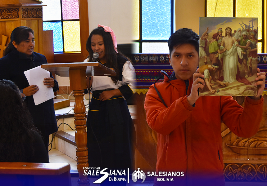 UNIVERSIDAD SALESIANA ORGANIZA EMOTIVO VIACRUCIS UNIVERSITARIO EN SU CAMPUS DE LA PAZ